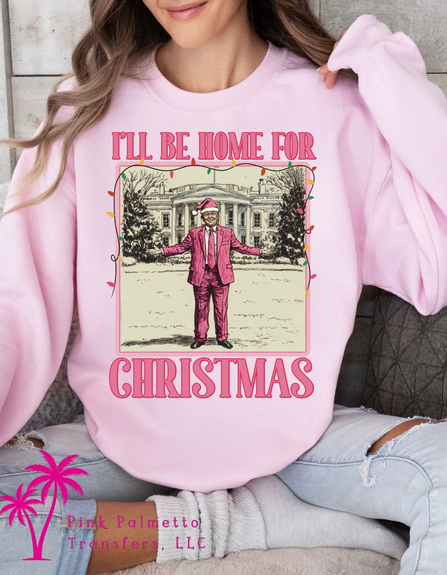 Trump Christmas Lights Sweatshirt