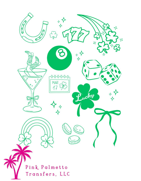 St. Patricks Lucky 12" DTF Transfer