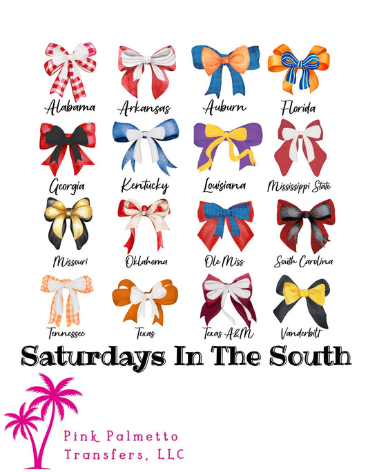 Saturdays in the South 12" DTF Transfer