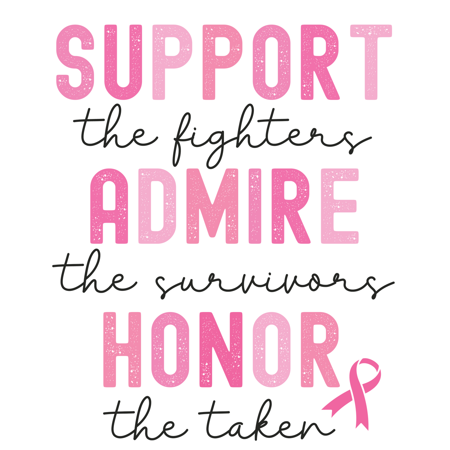 Breast Cancer DTF Transfer