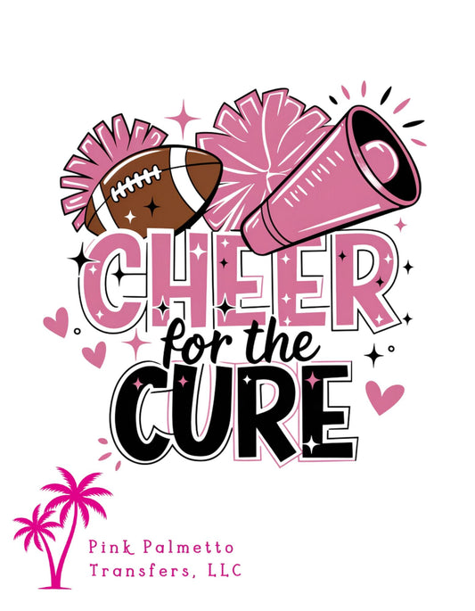 Cheer for the Cure 10" DTF Transfer
