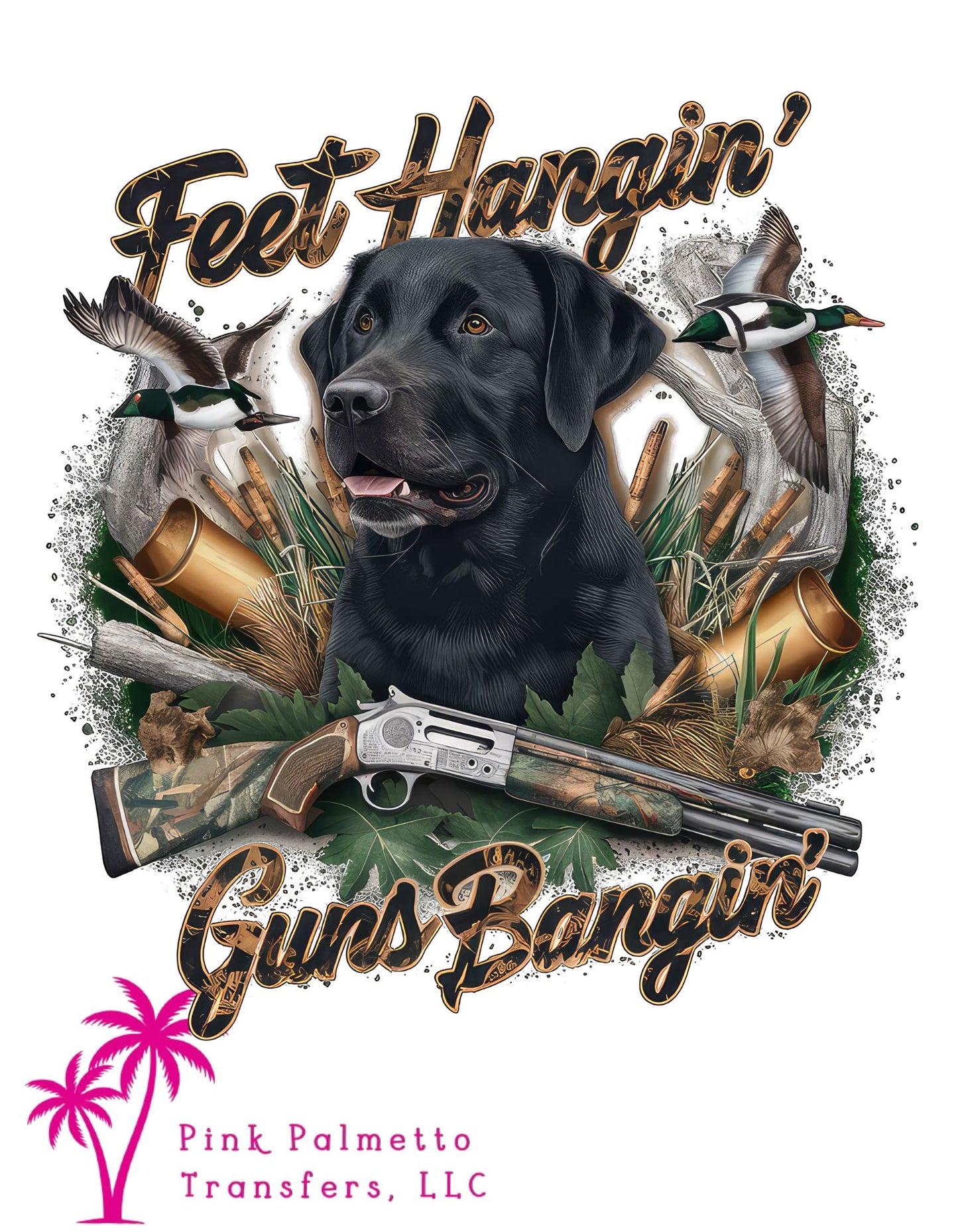 Feet Hangin Guns Bangin 12" DTF Transfer