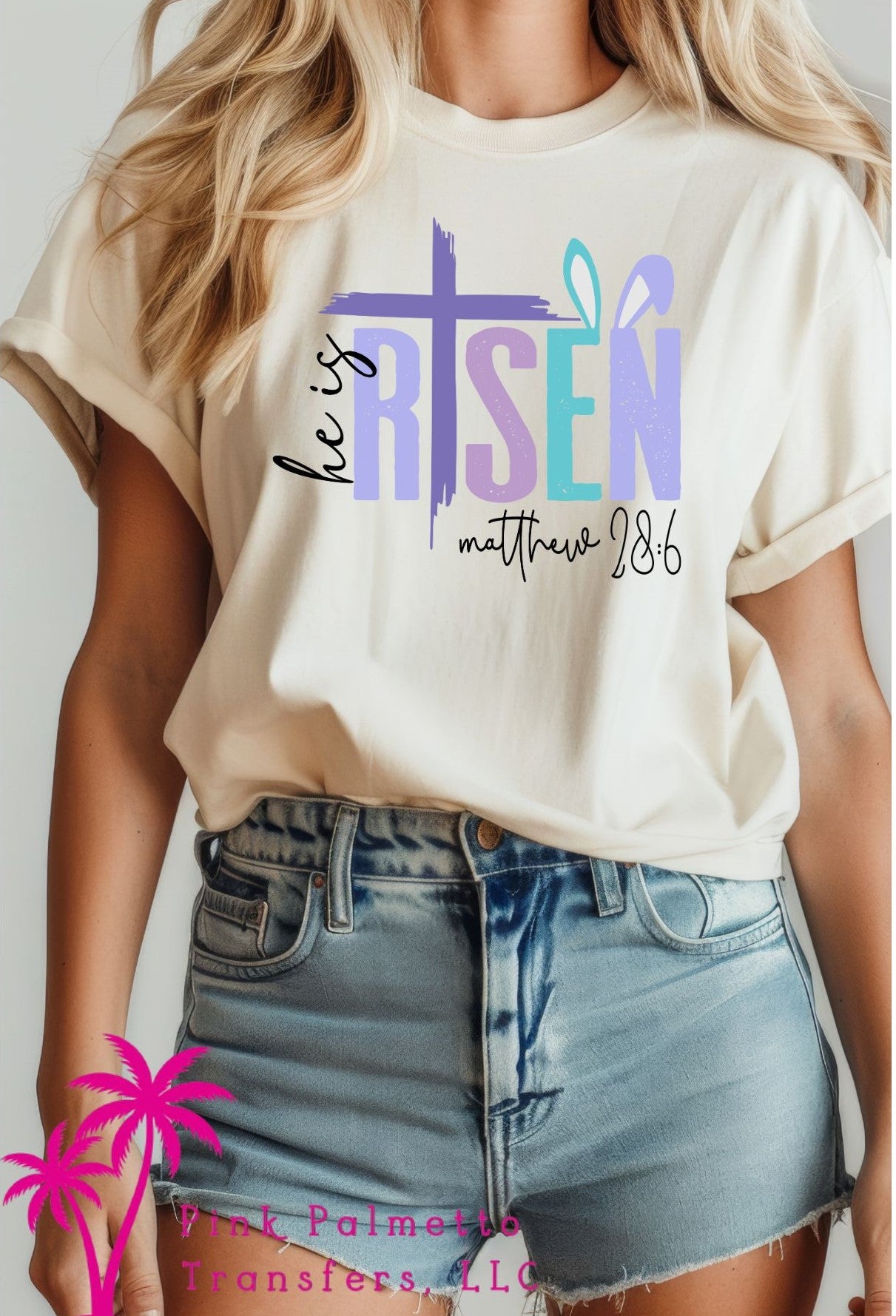 He is Risen Cross Tshirt