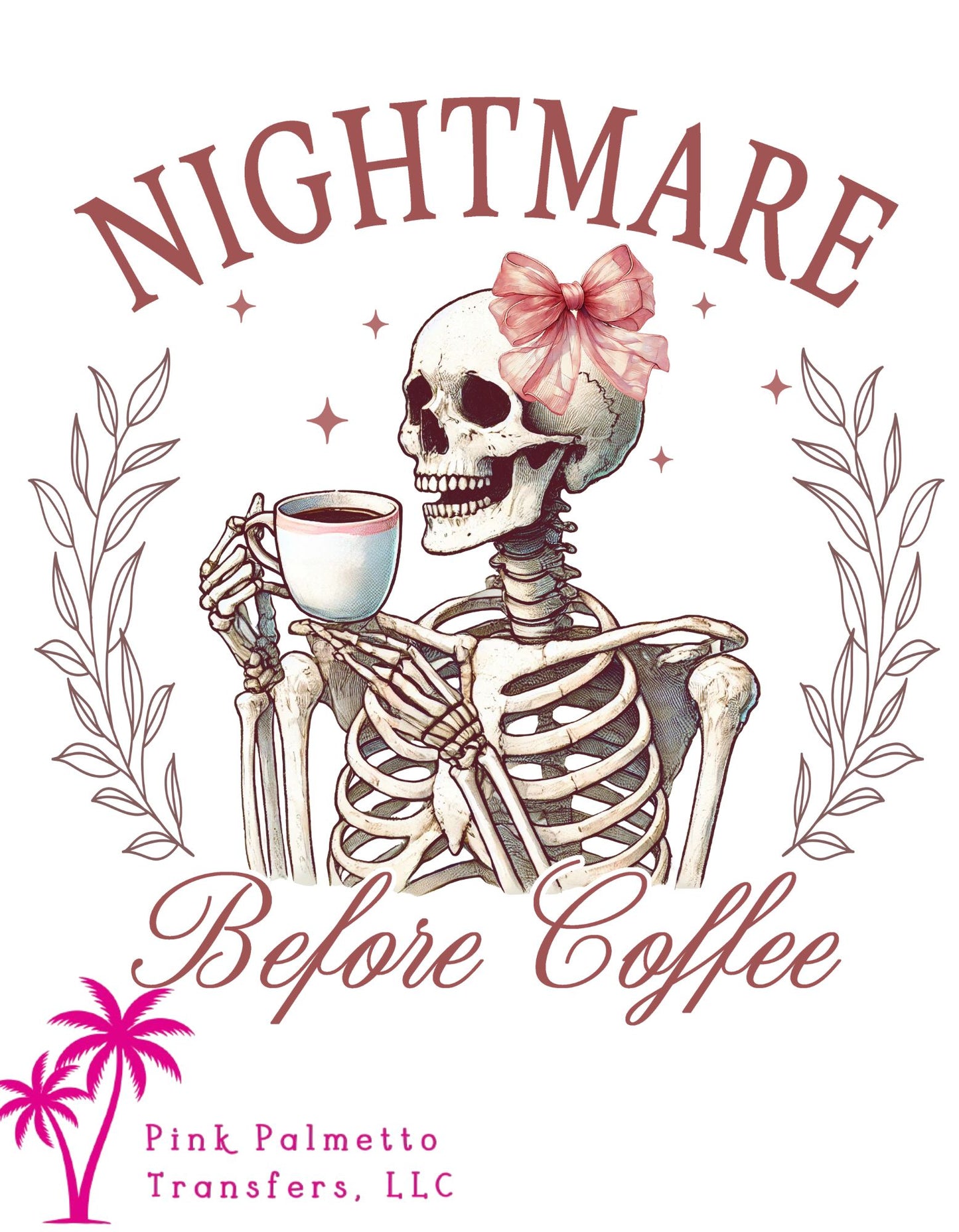 Nightmare Before Coffee 12" DTF Transfer