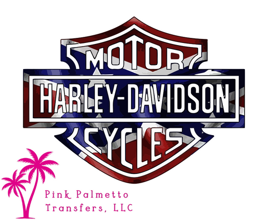 Rebel Harley Davidson 4.5" DTF Transfer