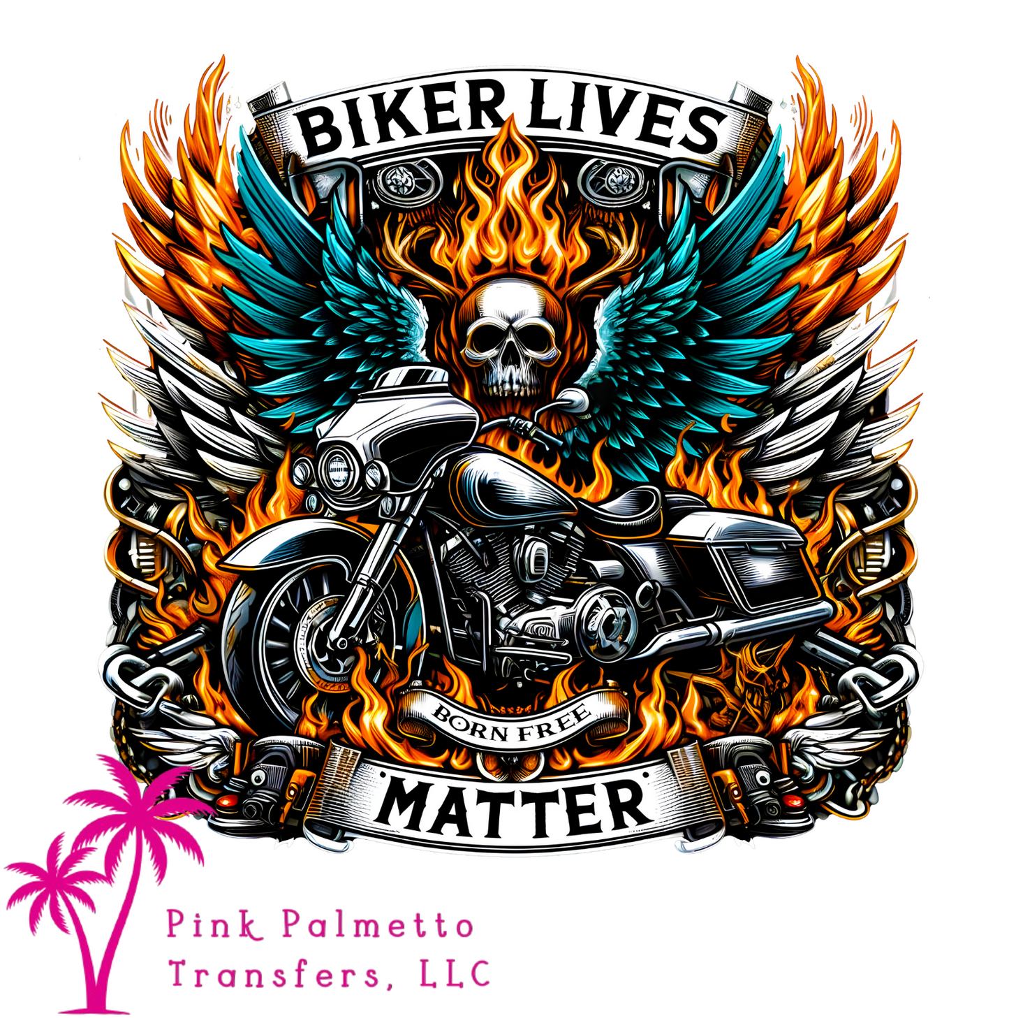 Biker Lives Matter 12" DTF Transfer