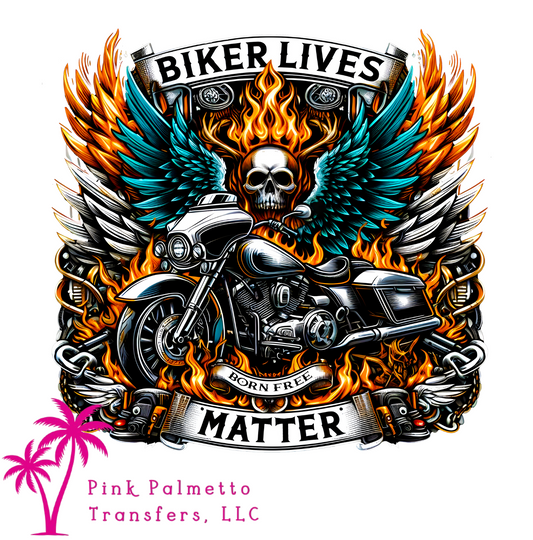 Biker Lives Matter 12" DTF Transfer
