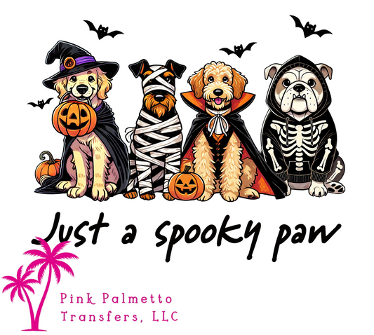 Just a Spooky Paw 10" DTF Transfer
