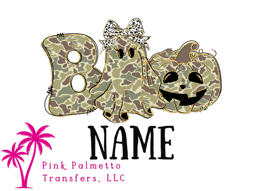 Custom Boo Girl Name 6" DTF Transfer