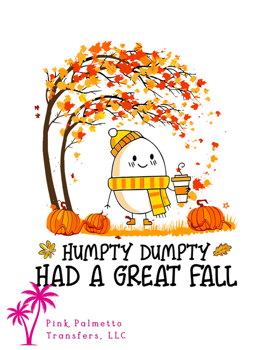 Humpty Dumpty 6" DTF Transfer