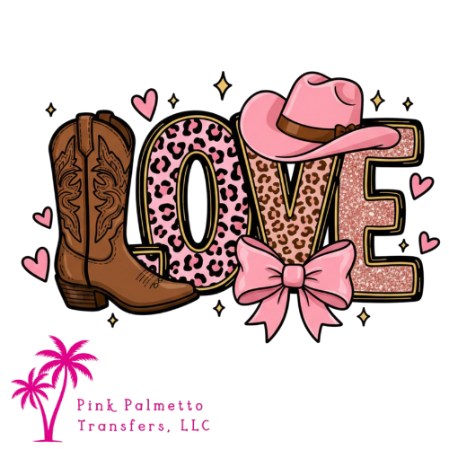 Cowgirl Love 10" DTF Transfer