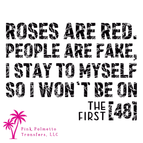 Roses are Red 10" DTF Transfer