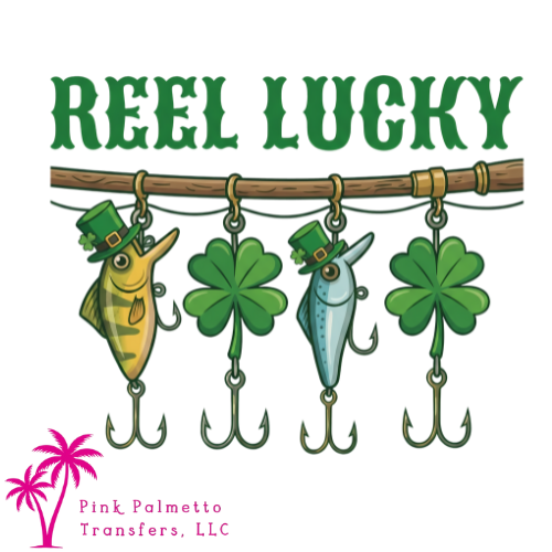 Reel Lucky 8" DTF Transfer