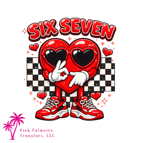 Valentine Six Seven 8" DTF Transfer