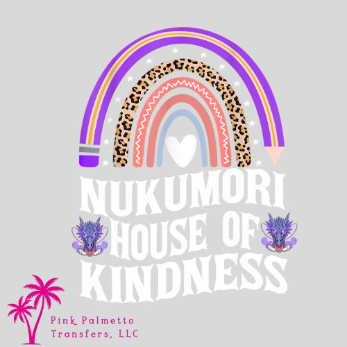 Nukumori Leopard Rainbow 8" DTF Transfer