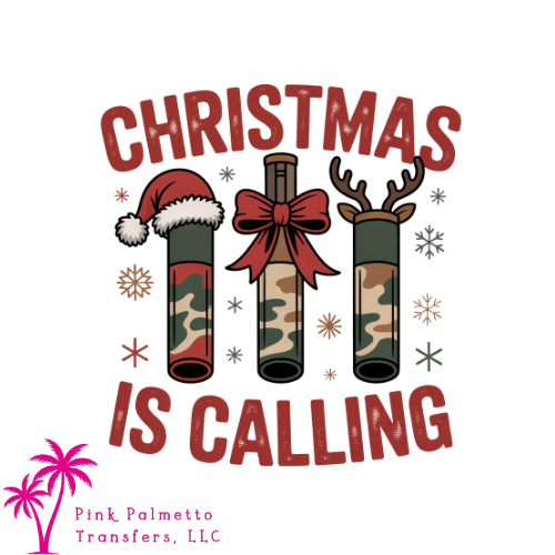 Christmas is Calling 10" DTF Transfer