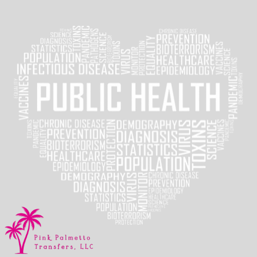 Public Health Heart Wording 12" DTF Transfer