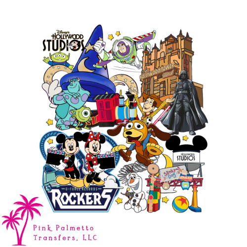 Hollywood Studios 6" DTF Transfer