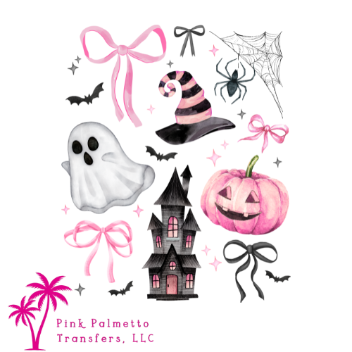 Multi Pink Halloween 6" DTF Transfer