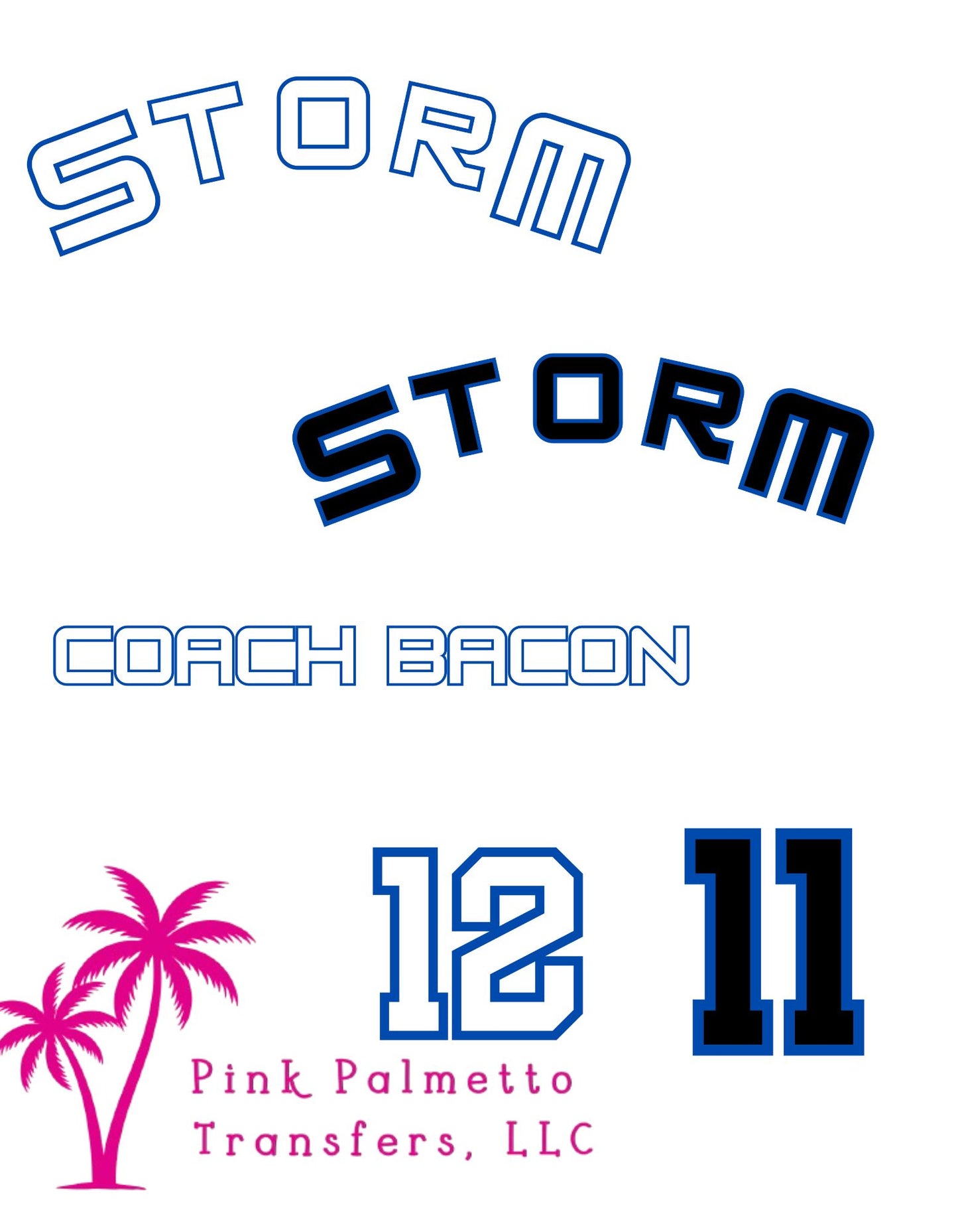 Storm Baseball Bundle DTF Transfers