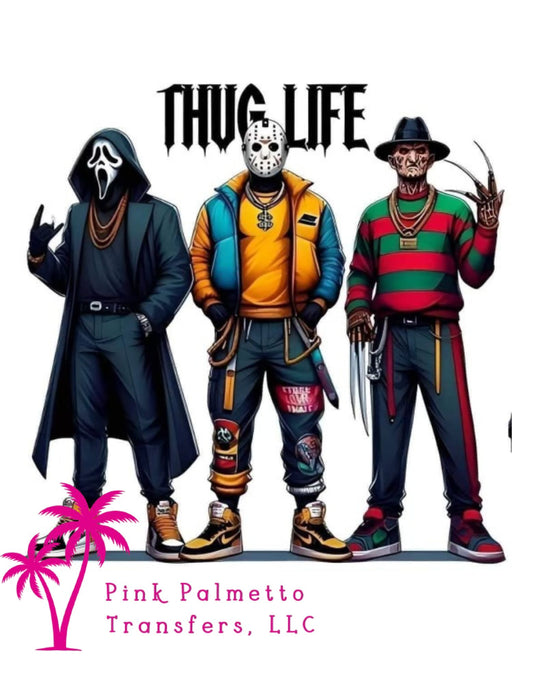 Thug Life Halloween 8" DTF Transfer