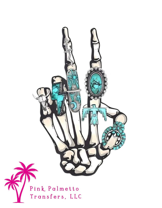Skull Peace 12" DTF Transfer