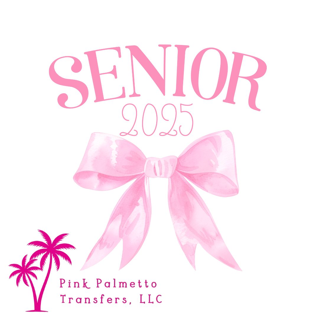 Pink Senior 2025 10" DTF Transfer