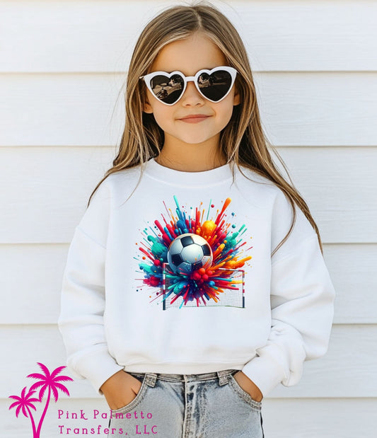 Tye Dye Soccer Youth Sweatshirt