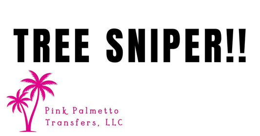 Tree Sniper Black 12" DTF Transfer