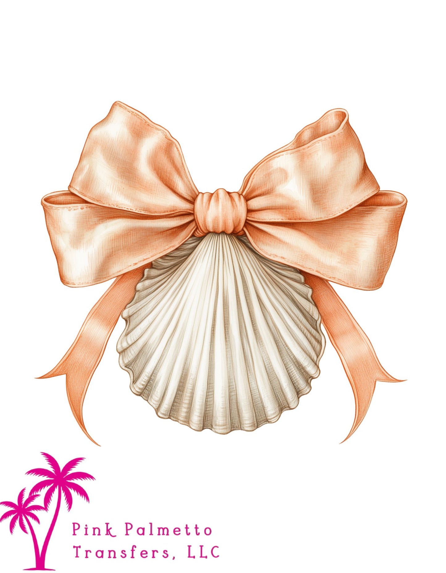 Shell/Bow 10" DTF Transfer