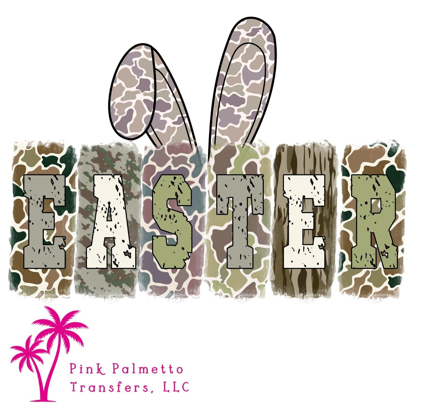 Camo Easter 8" DTF Transfer