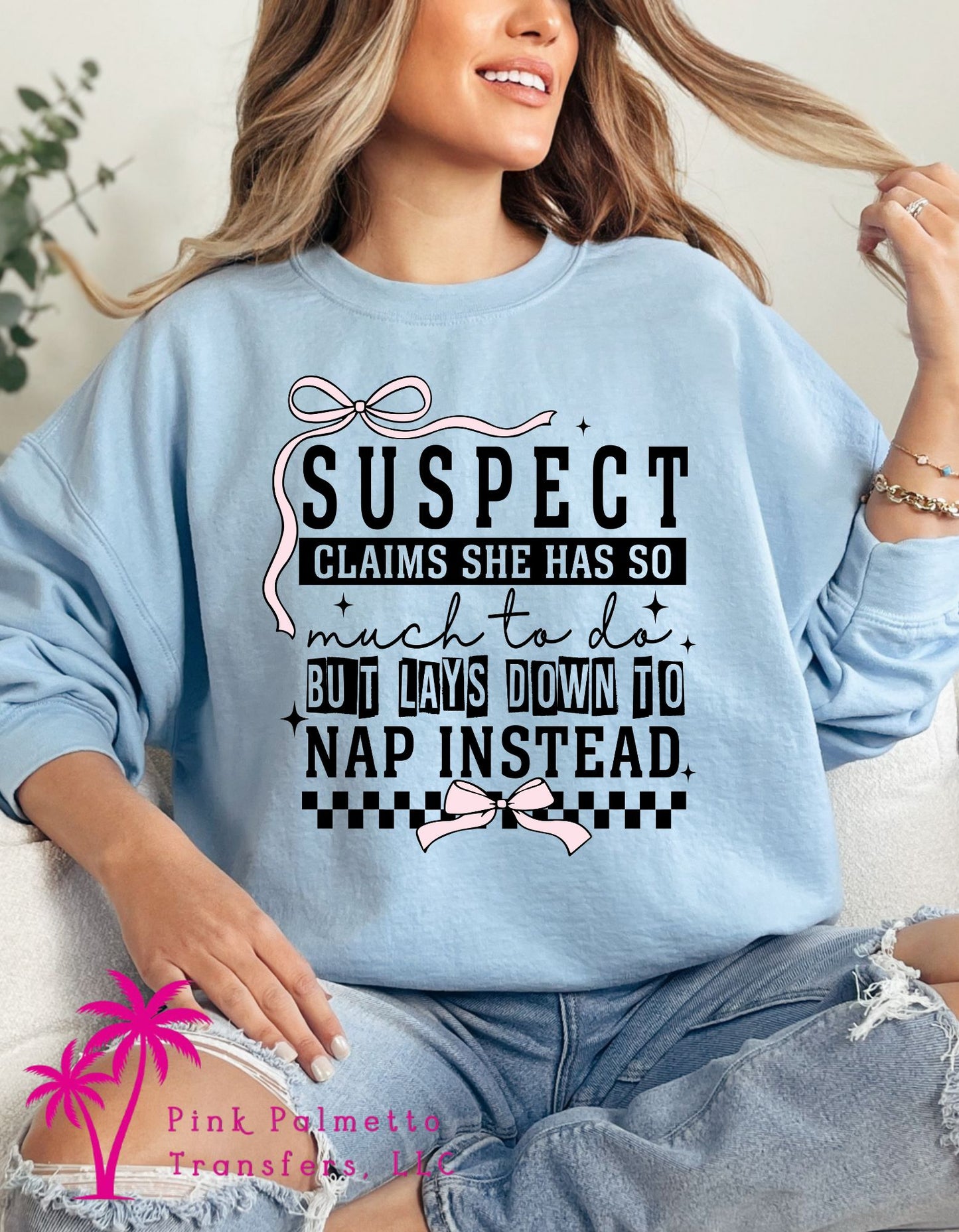 Suspect Takes Nap Sweatshirt