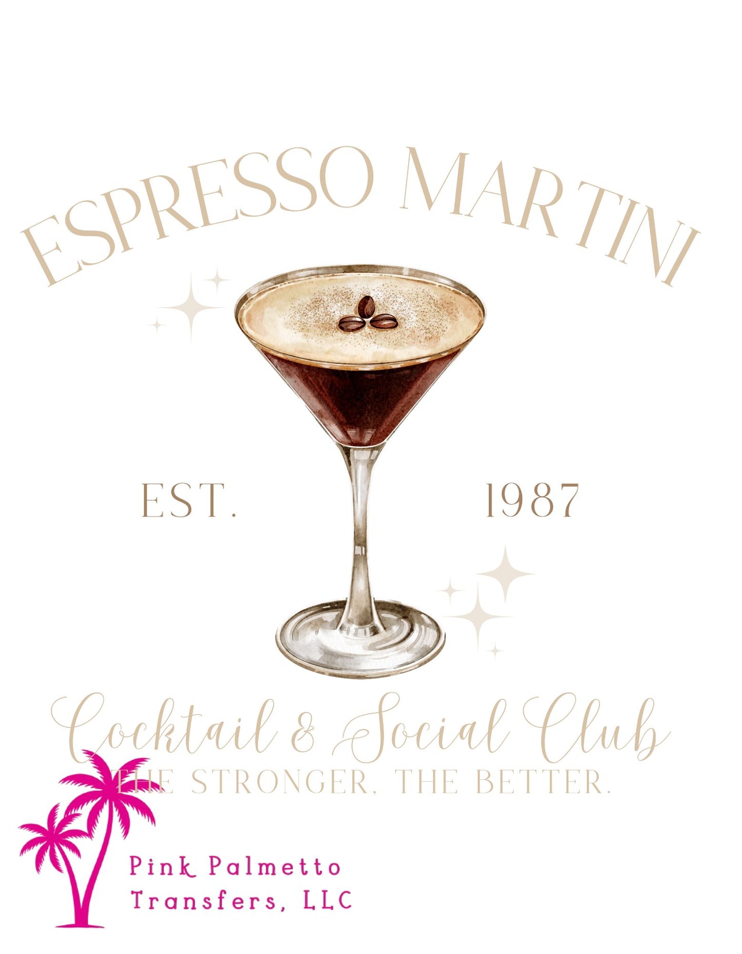 Espresso Martini 12" DTF Transfer