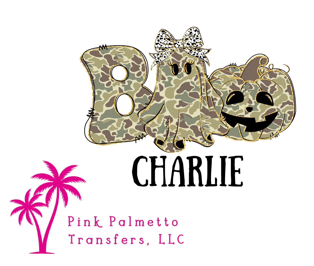 Custom Boo Name 10" DTF Transfer