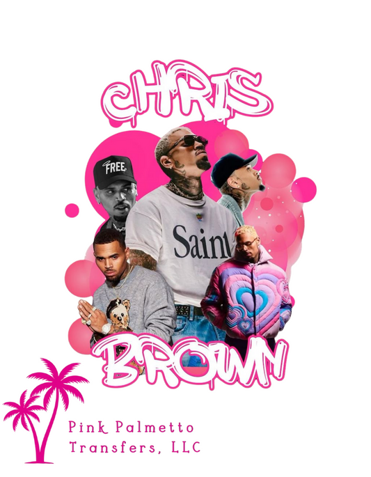 Chris Brown 12" DTF Transfer