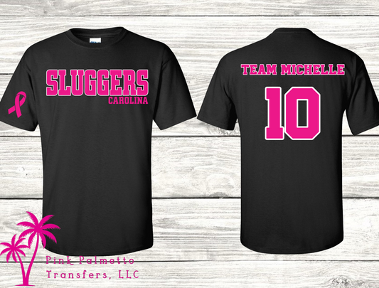 Carolina Sluggers Breast Cancer (No Number) Dri-Fit Shirt