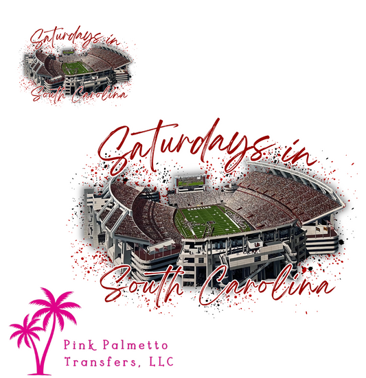 Saturdays in South Carolina Stadium 3.5" & 12" DTF Transfer Bundle