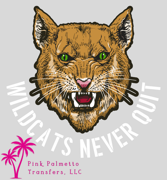 Wildcats Never Quit 8" DTF Transfer