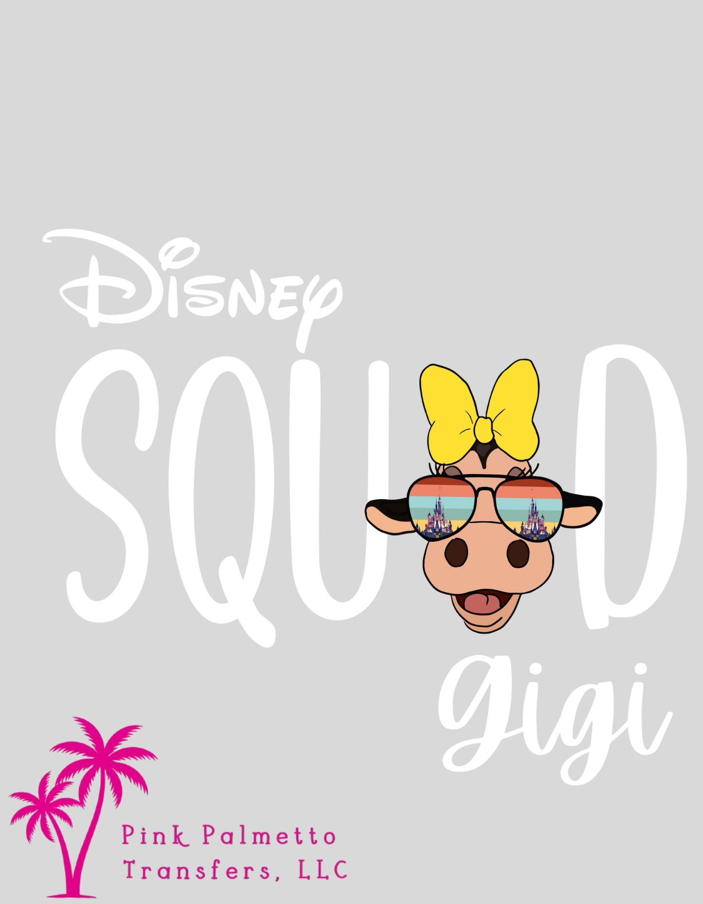 Disney Squad Cow 12" DTF Transfer