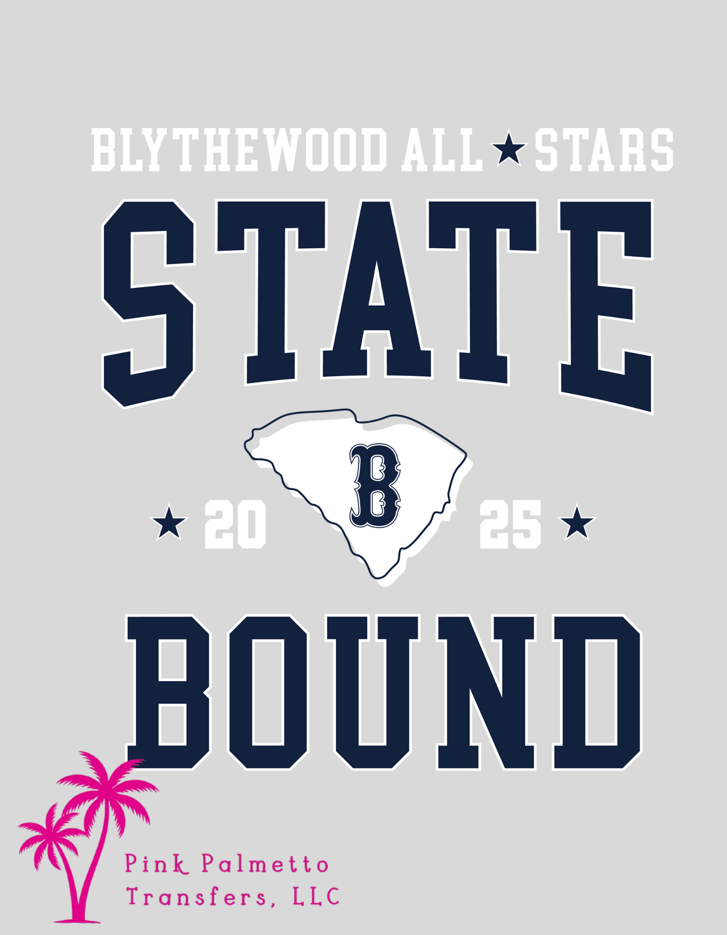 State Bound Blythewood 12" DTF Transfer