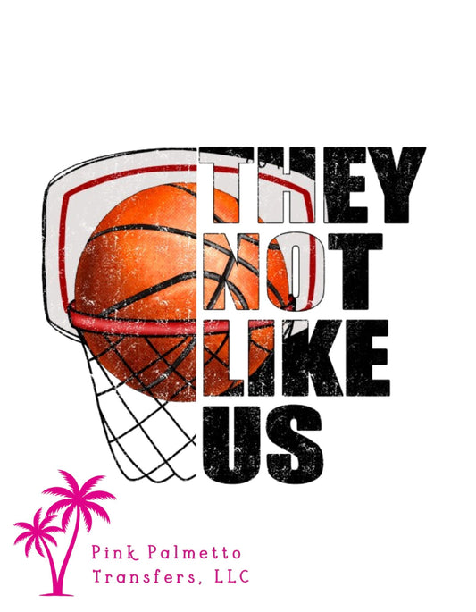 They Not Like Us Basketball 10" DTF Transfer