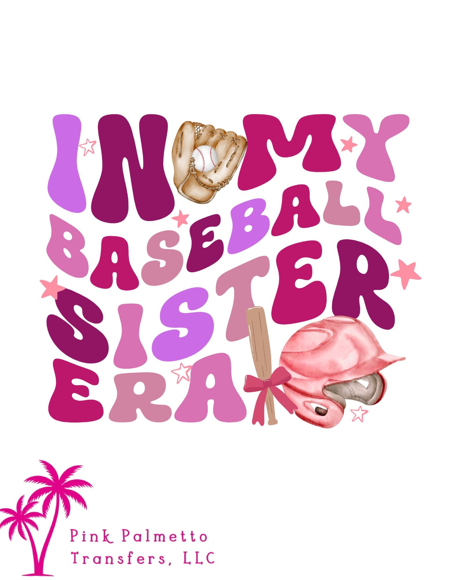 Baseball Sister 8" DTF Transfer