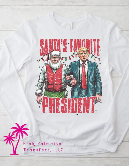 Santa's Favorite President Tshirt