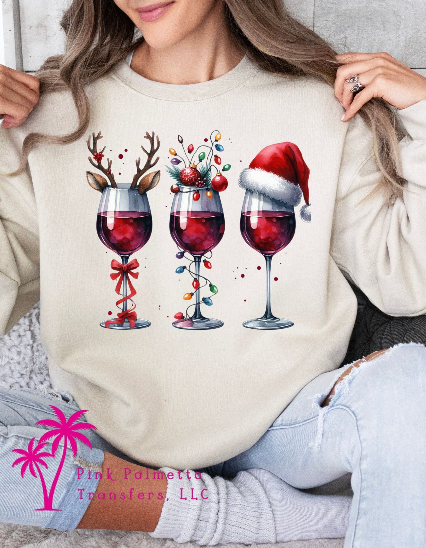 Christmas Wine Sweatshirt