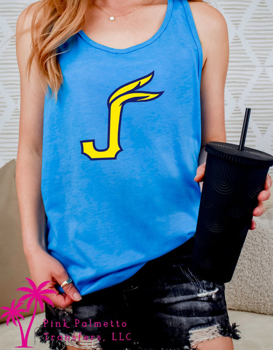 J Jackrabbits Comfort Colors Racerback Tank