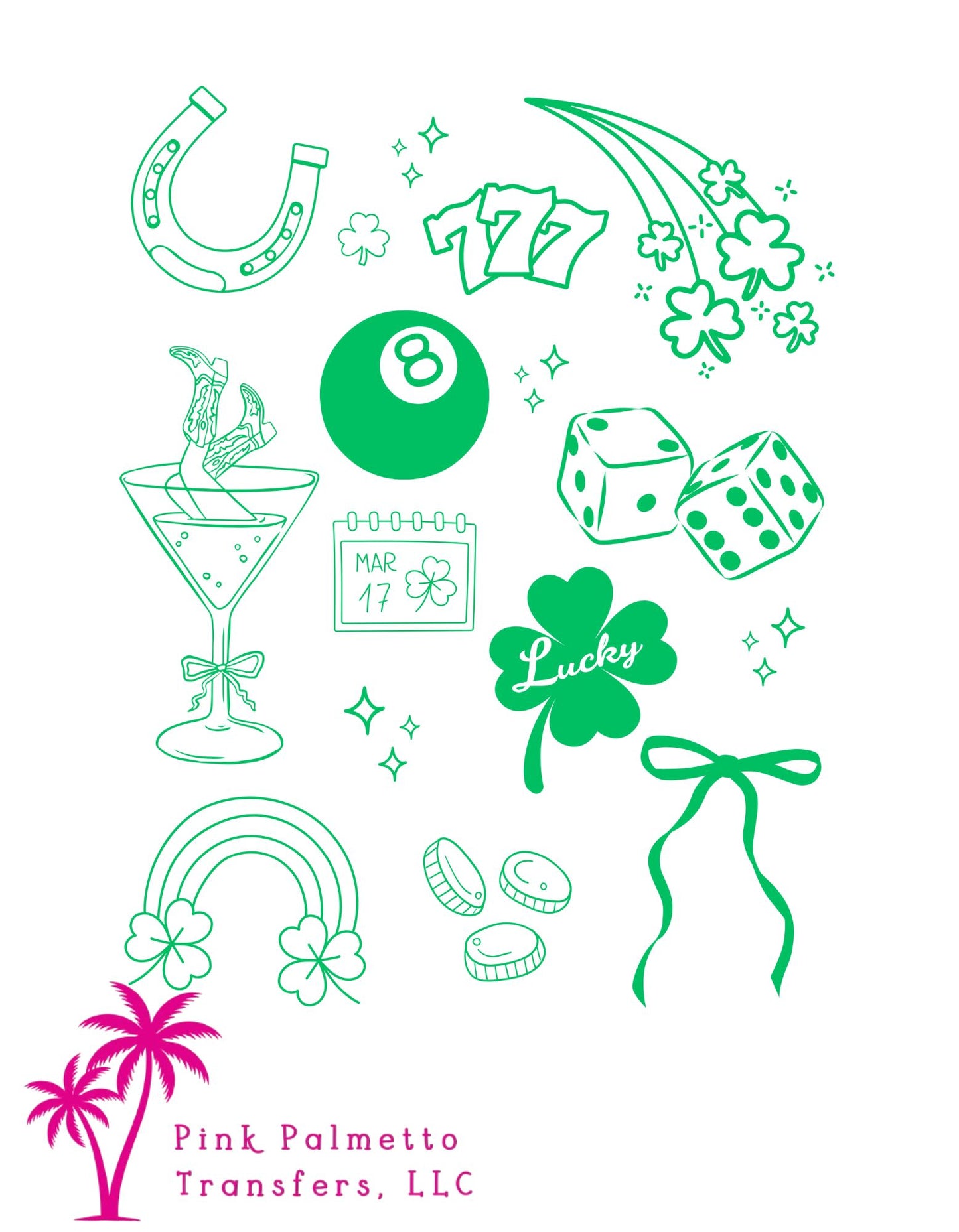 St. Patricks Lucky 12" DTF Transfer