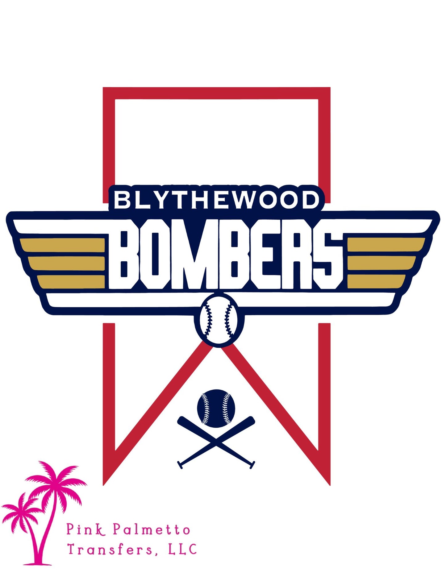 Blythewood Bombers 12" DTF Transfer