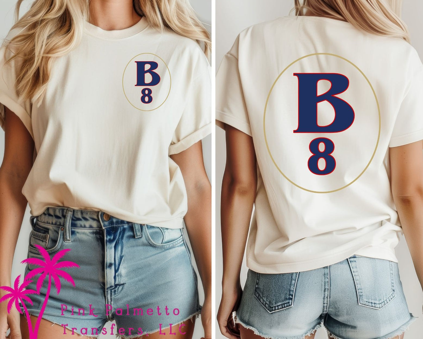 B #8 Short Sleeve Tshirt