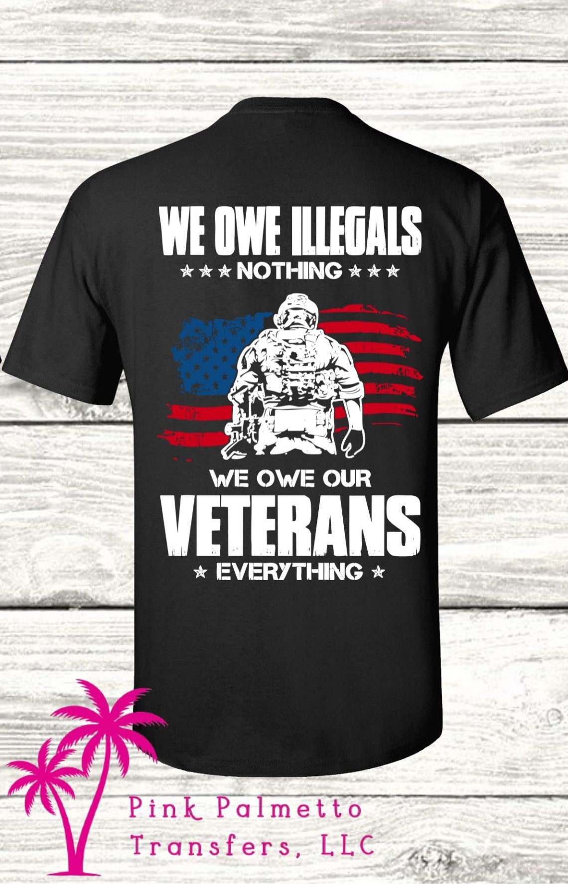 Veterans Back Only Tshirt