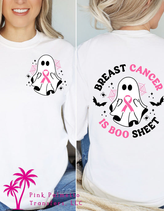 Breast Cancer is Boo Sheet Long Sleeve Tshirt